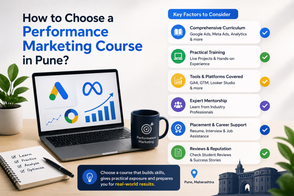 Choosing a performance marketing course in Pune.